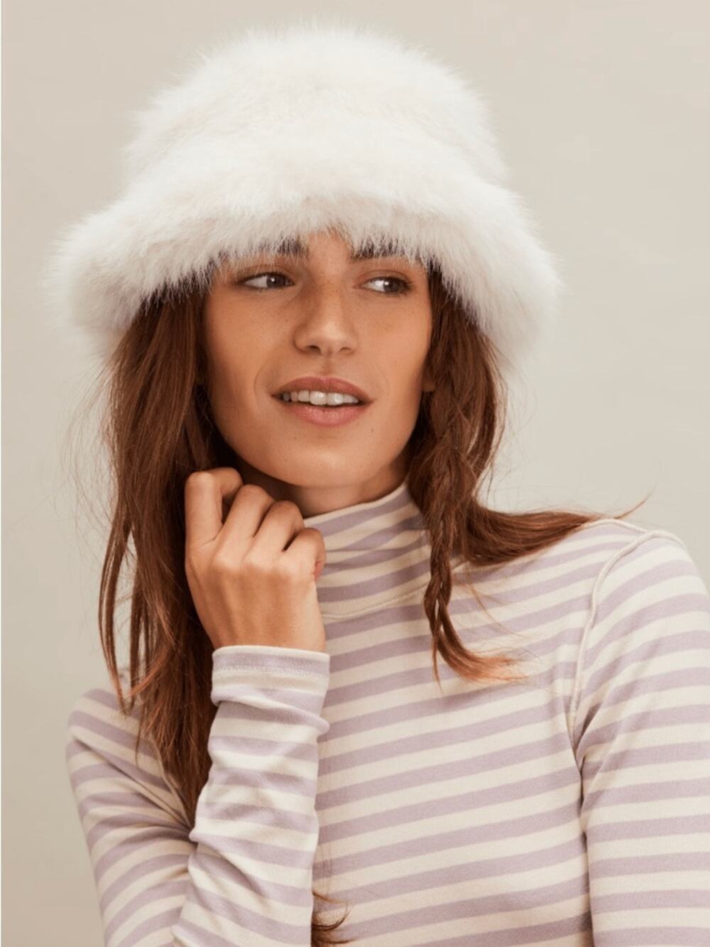 Unreal Fur x Free People Ice Queen Bucket Hat